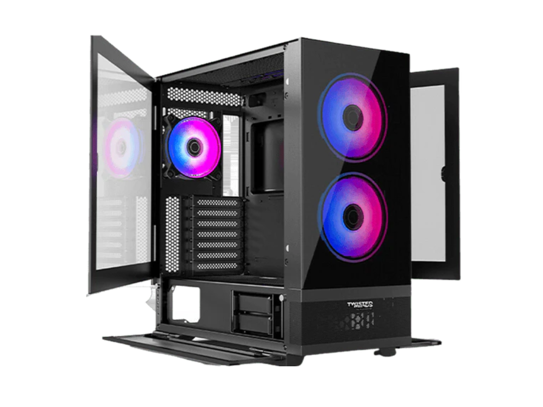 Twisted Minds Minimalist-04 Mid Tower Gaming Case - Black | Qatar Twisted Minds Minimalist-04 Mid Tower Gaming Case - Black | Qatar